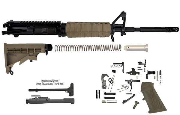 16'' M4 Carbine Rifle Kit - Dark Earth