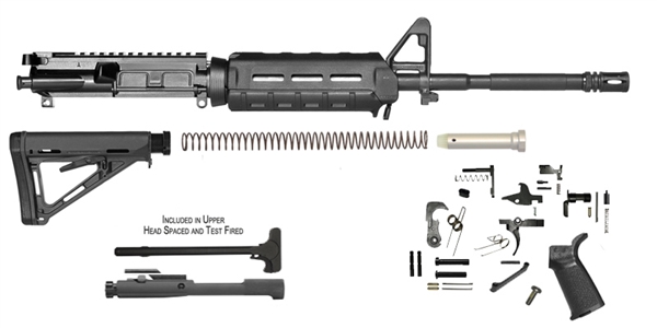Del Ton Inc Ar 15 16 M4 Moe Mlok Rifle Kit