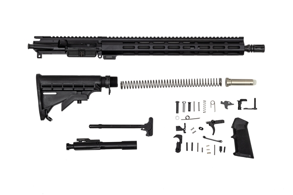 16'' 1x7 Light Weight Mid Length Rifle Kit w/ 15" MLOK Handguard